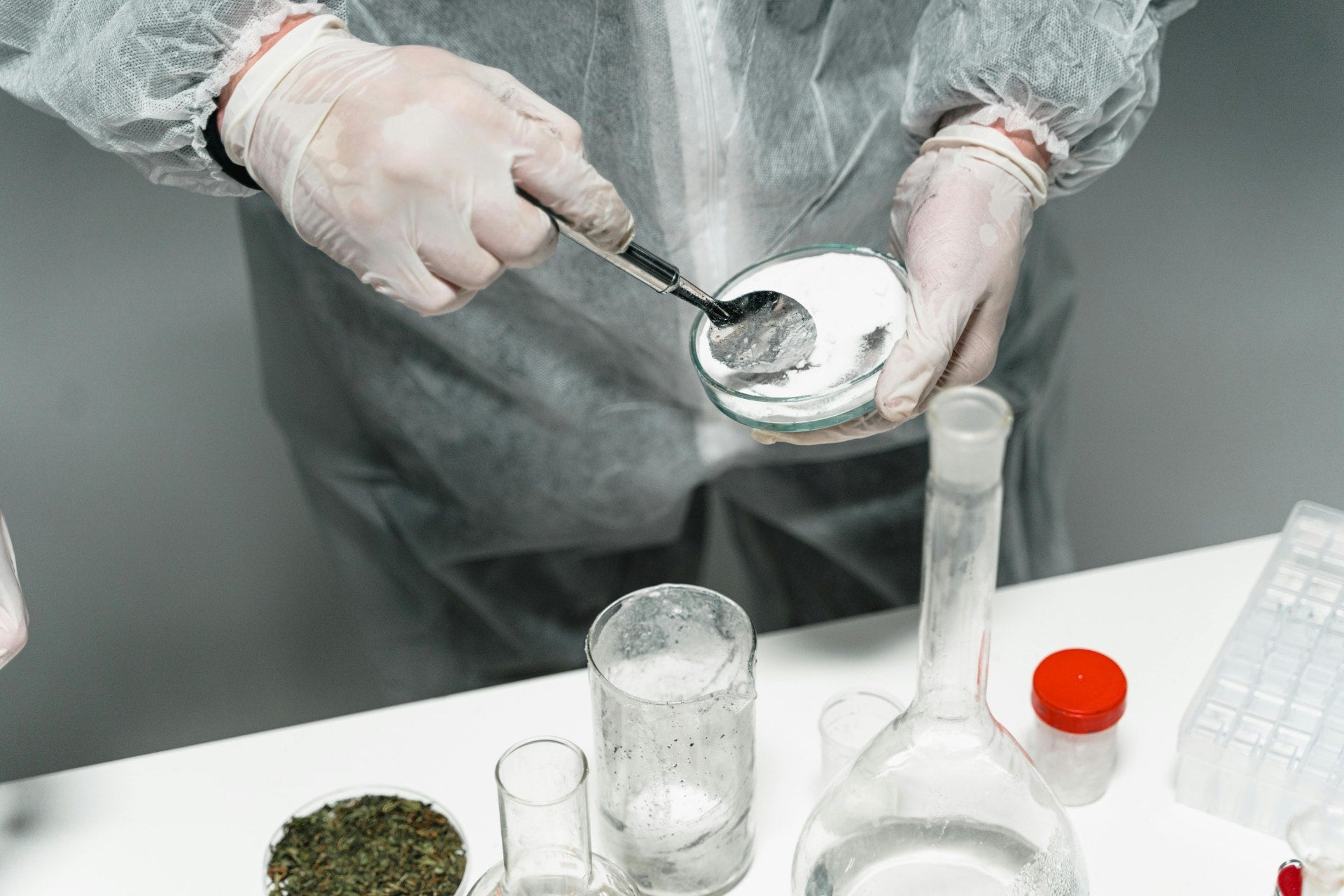 Ingredient testing in lab