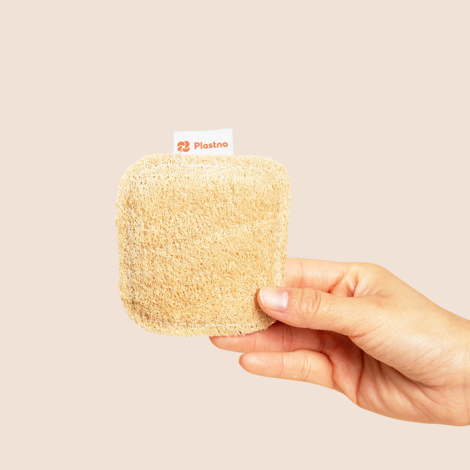 Plastno Scrub Sponge: biodegradable loofah scrub side for stuck-on food