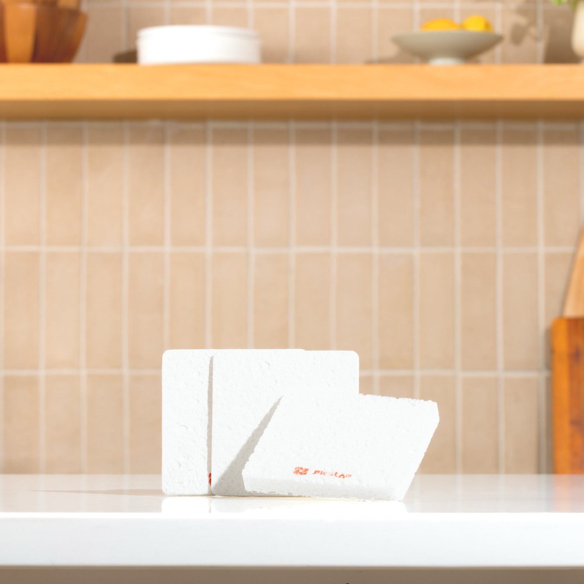 Plastno Soak Sponge: biodegradable cellulose sponge in a 3-pack, plant-based and plastic-free