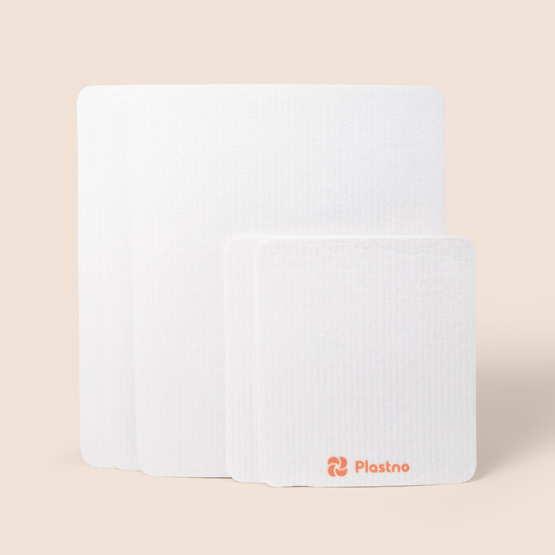 Plastno Kitchen Cloth Set: a reusable paper towel alternative in two sizes, a large Sponge Towel and a smaller Sponge Cloth