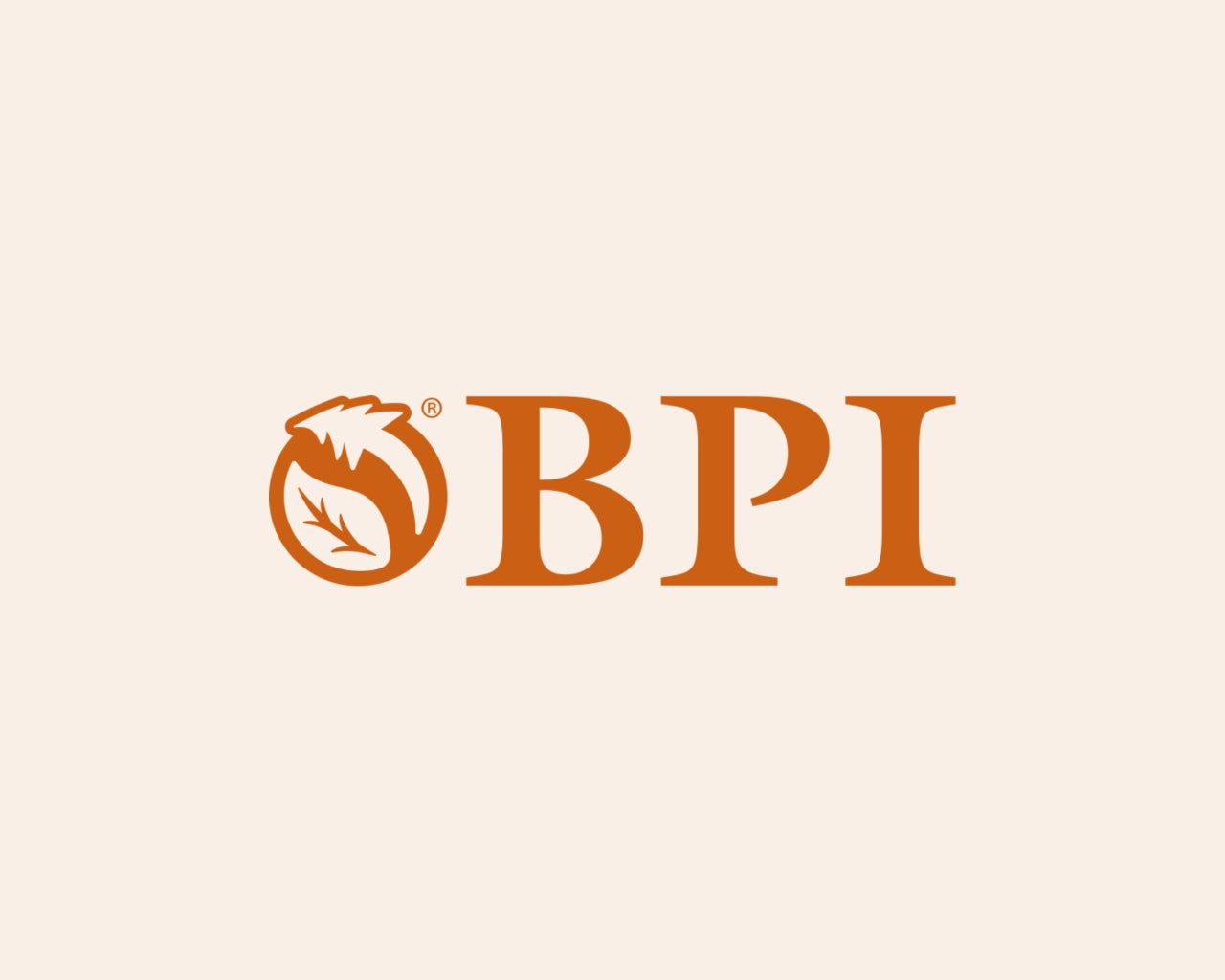Plastno BPI Certified Compostable mark, verifying trash bags break down in commercial composting within 180 days