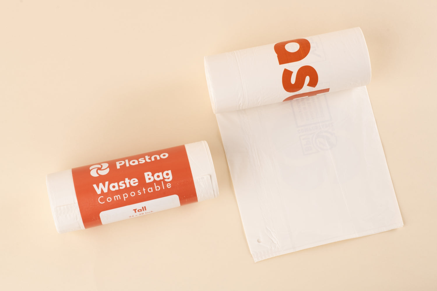 Unrolling Plastno Compostable Bags