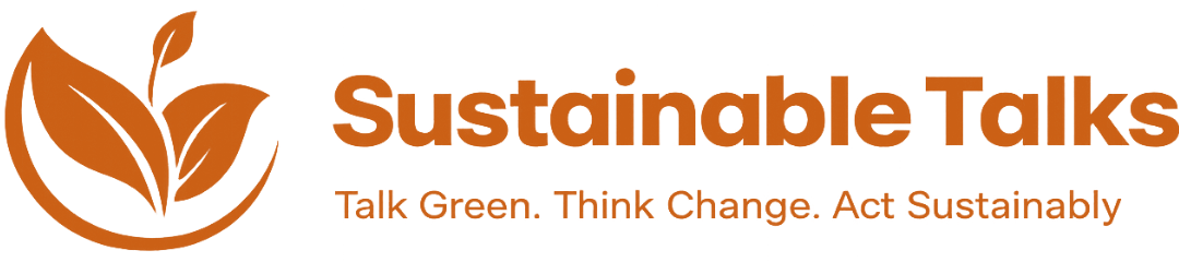 Sustainable Talks logo, the sustainability directory that featured Plastno